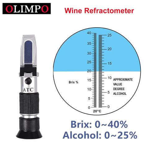 refractometer calculator wine|brix tester for grapes.